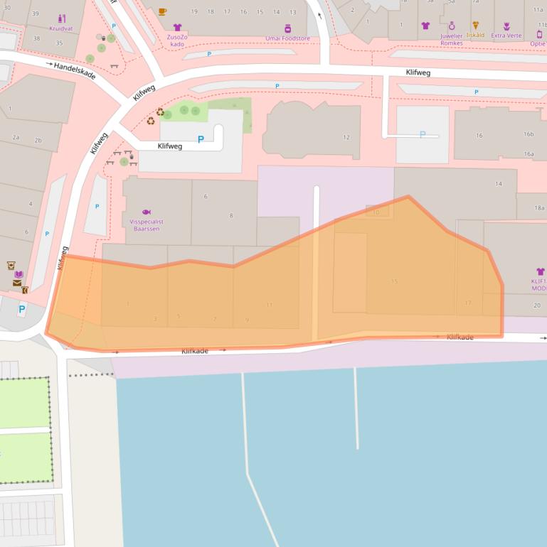 Kaart van postcodegebied 8321KA.