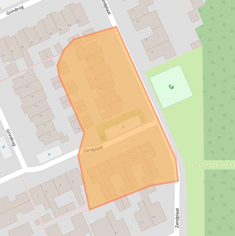 Kaart van postcodegebied 8321LN.