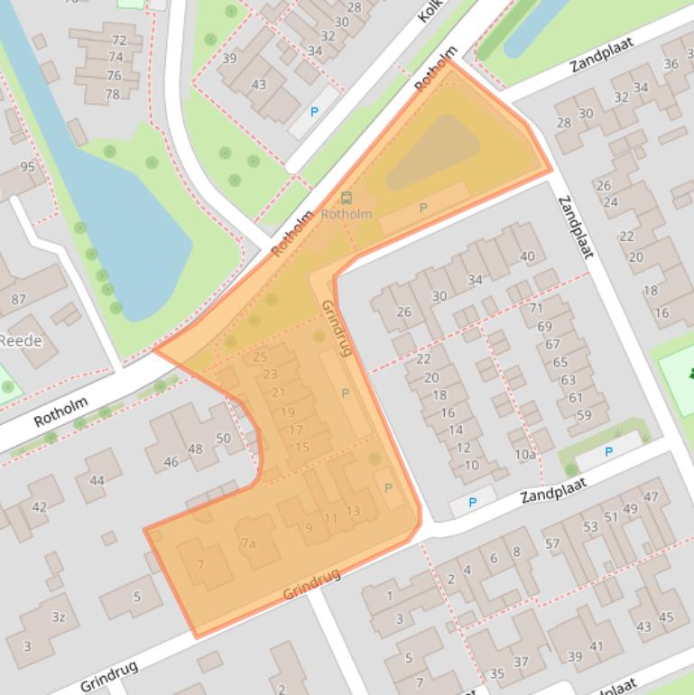 Kaart van postcodegebied 8321LP.