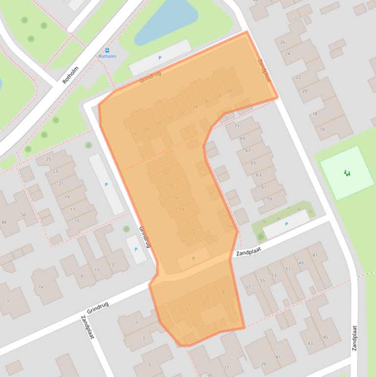 Kaart van postcodegebied 8321LR.