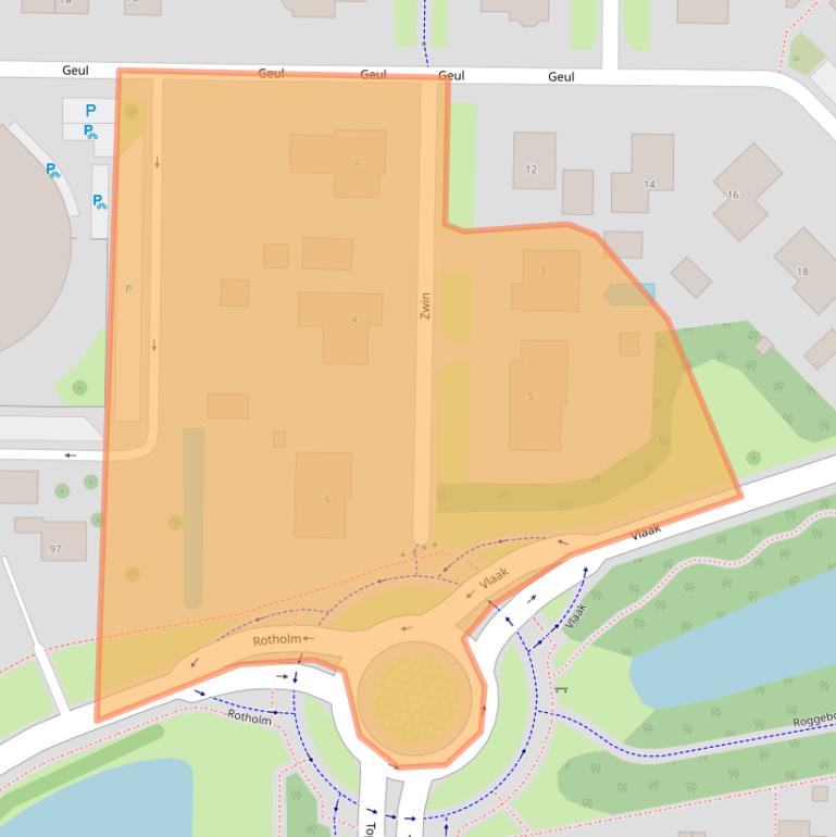 Kaart van postcodegebied 8321LS.