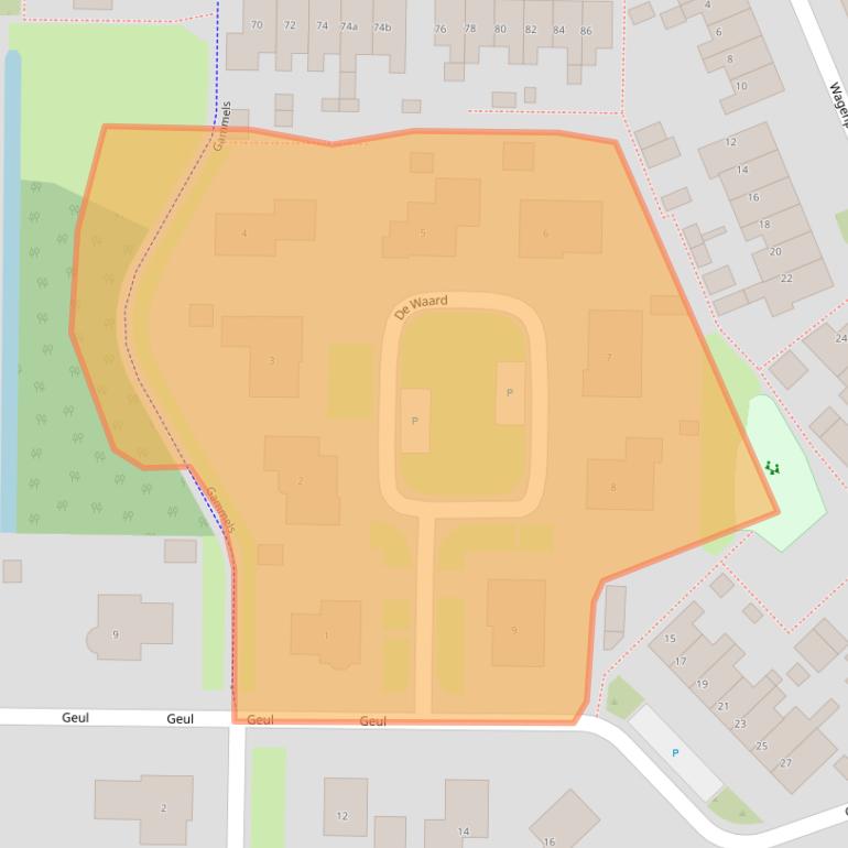Kaart van postcodegebied 8321LT.