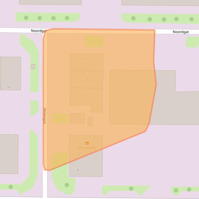 Kaart van postcodegebied 8321MG.