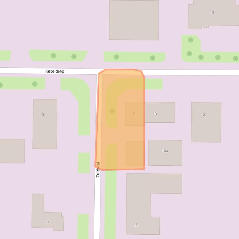 Kaart van postcodegebied 8321ML.