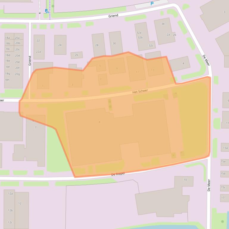 Kaart van postcodegebied 8321MS.