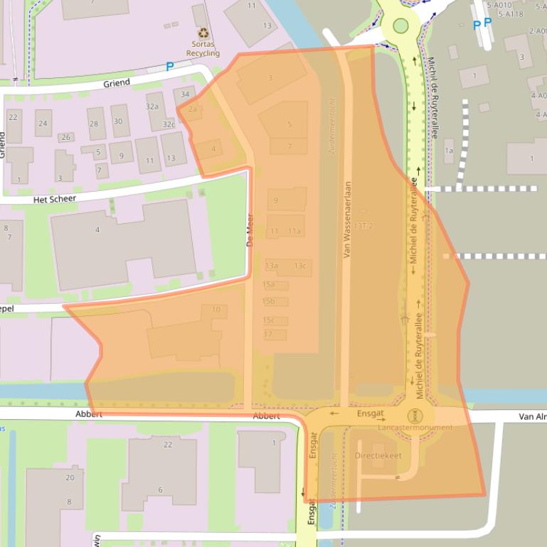 Kaart van postcodegebied 8321MT.