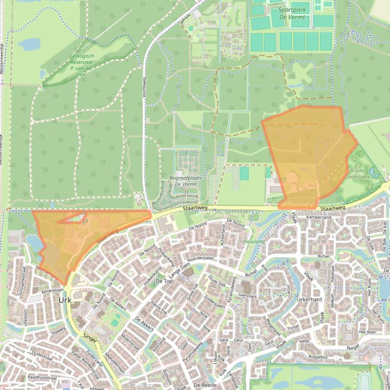 Kaart van postcodegebied 8321NB.