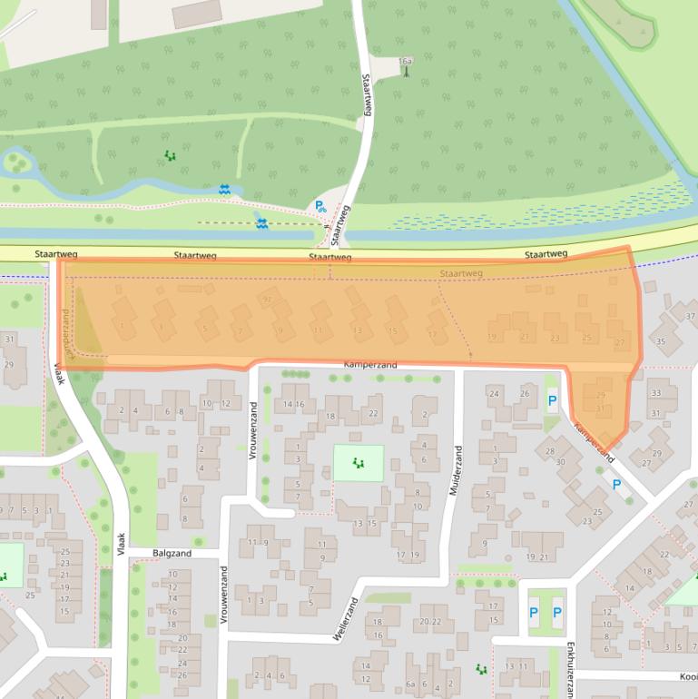 Kaart van postcodegebied 8321PD.