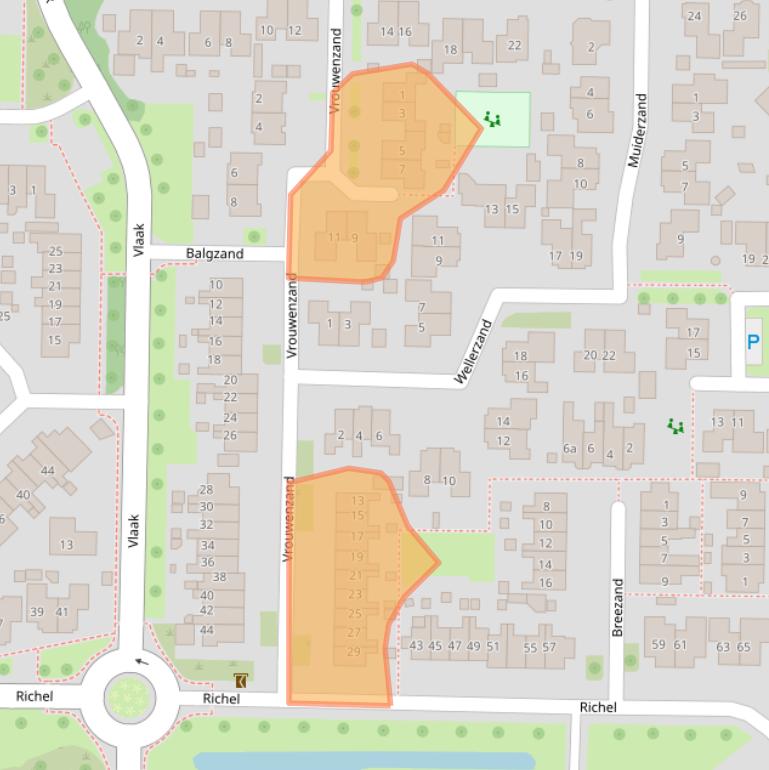 Kaart van postcodegebied 8321PG.