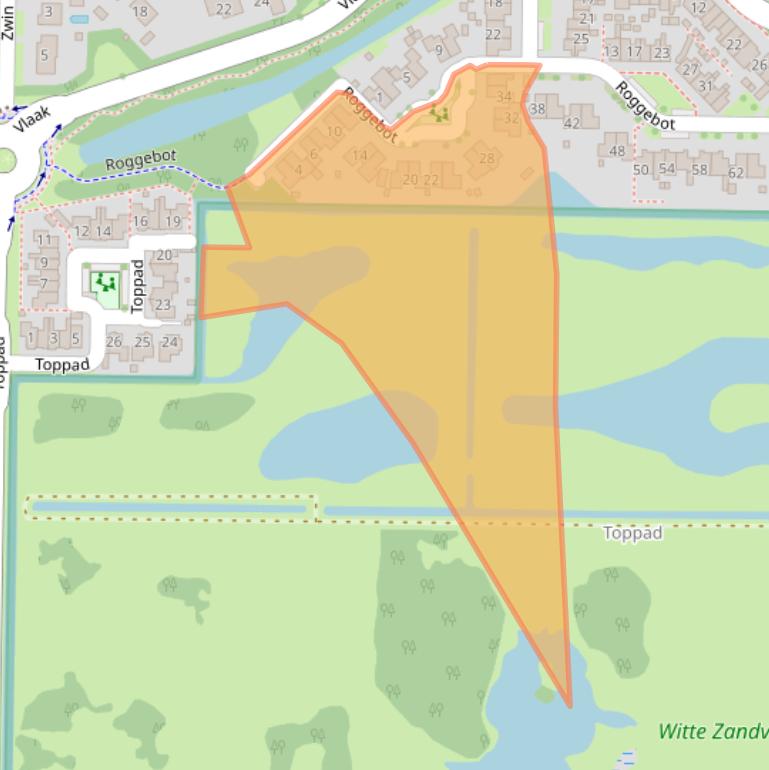 Kaart van postcodegebied 8321RA.