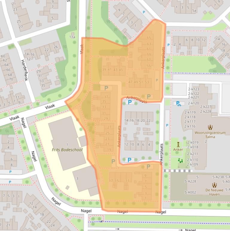 Kaart van postcodegebied 8321RK.