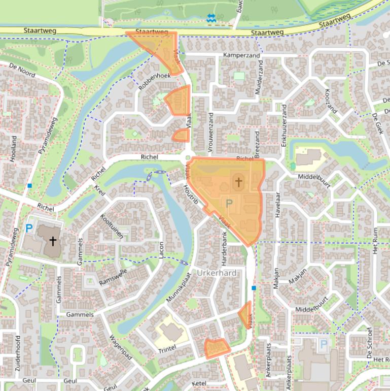 Kaart van postcodegebied 8321RV.