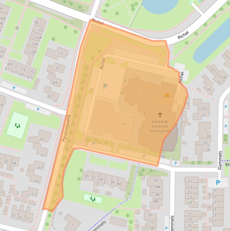 Kaart van postcodegebied 8321RX.