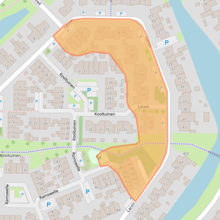 Kaart van postcodegebied 8321SR.