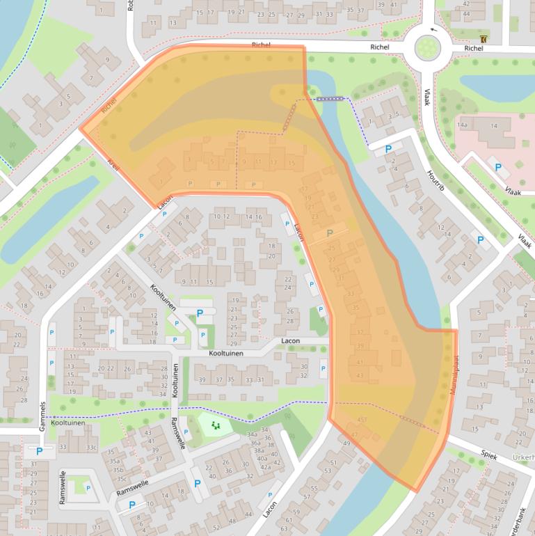 Kaart van postcodegebied 8321SV.