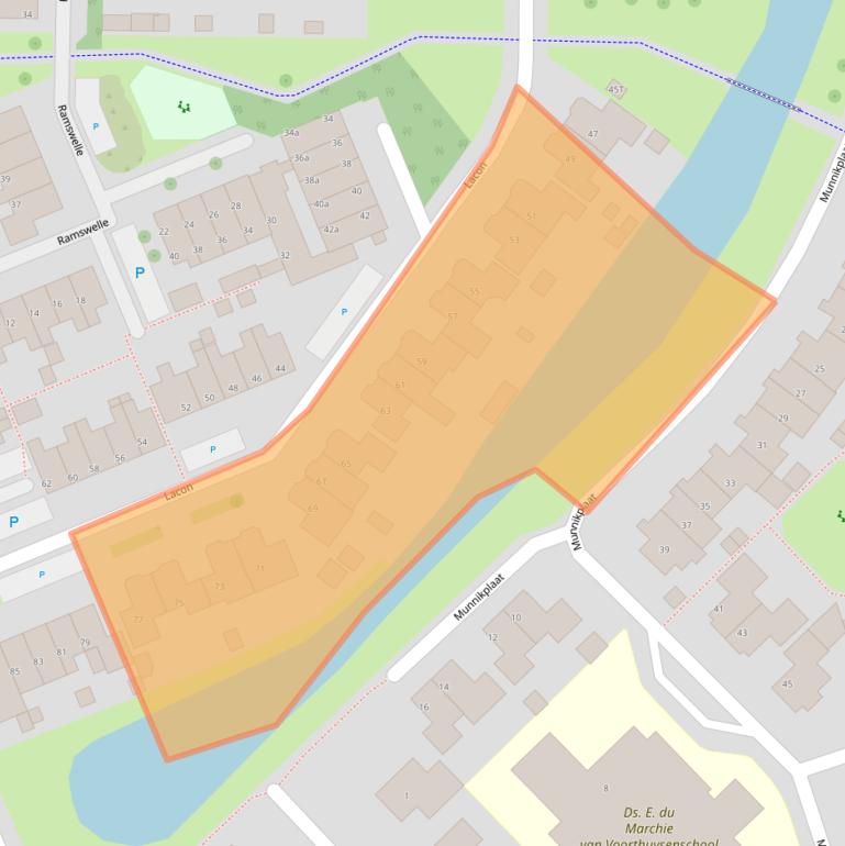 Kaart van postcodegebied 8321SW.