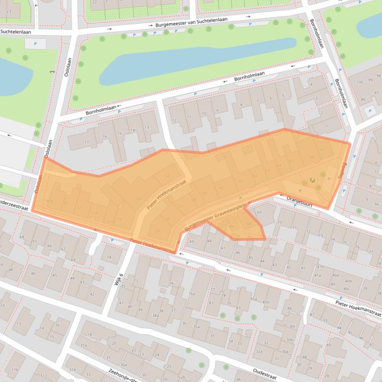 Kaart van postcodegebied 8321TA.