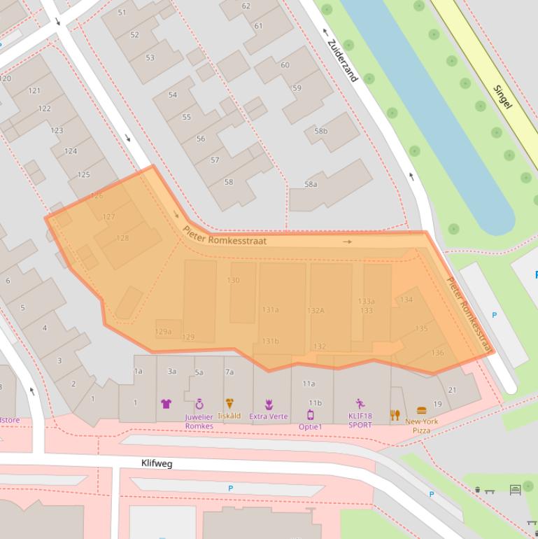 Kaart van postcodegebied 8321TE.
