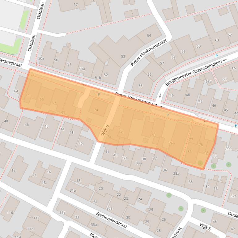 Kaart van postcodegebied 8321VD.