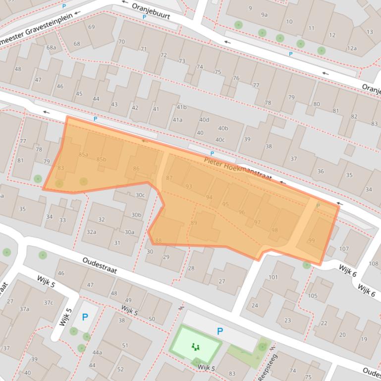Kaart van postcodegebied 8321VE.