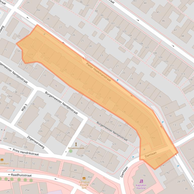 Kaart van postcodegebied 8321VH.