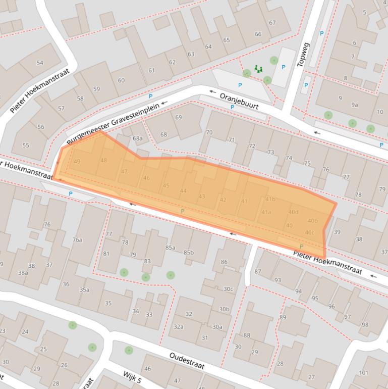Kaart van postcodegebied 8321VM.