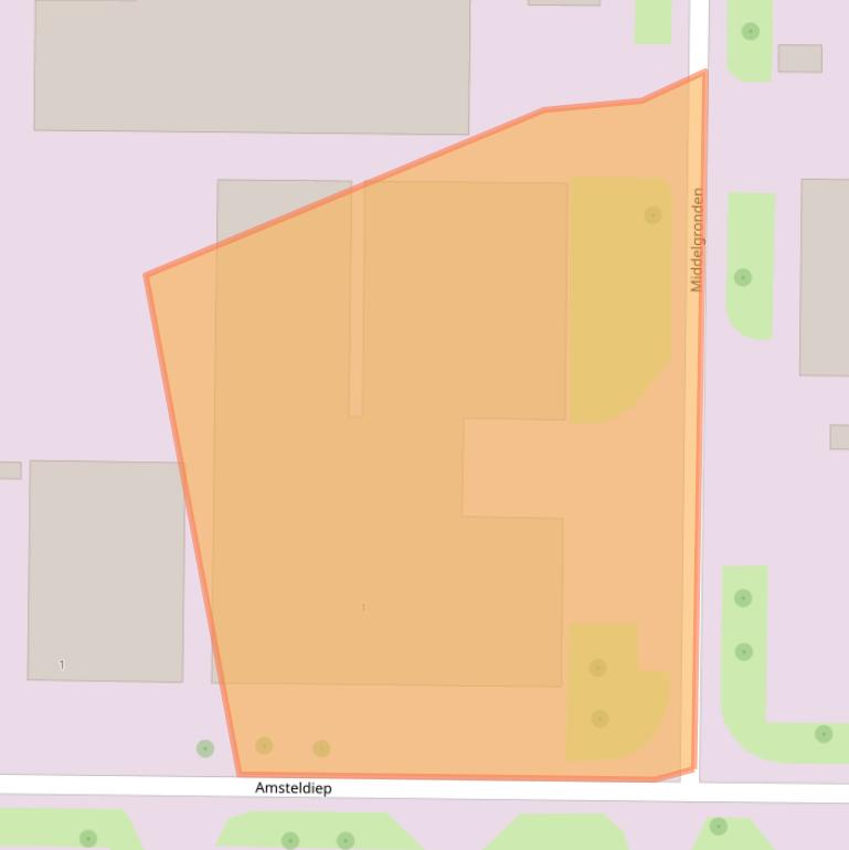 Kaart van postcodegebied 8321WL.