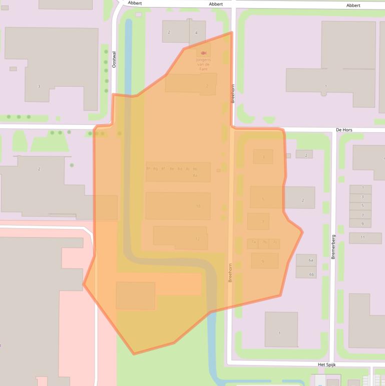 Kaart van postcodegebied 8321WP.