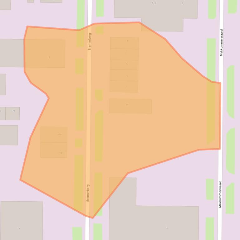 Kaart van postcodegebied 8321WR.