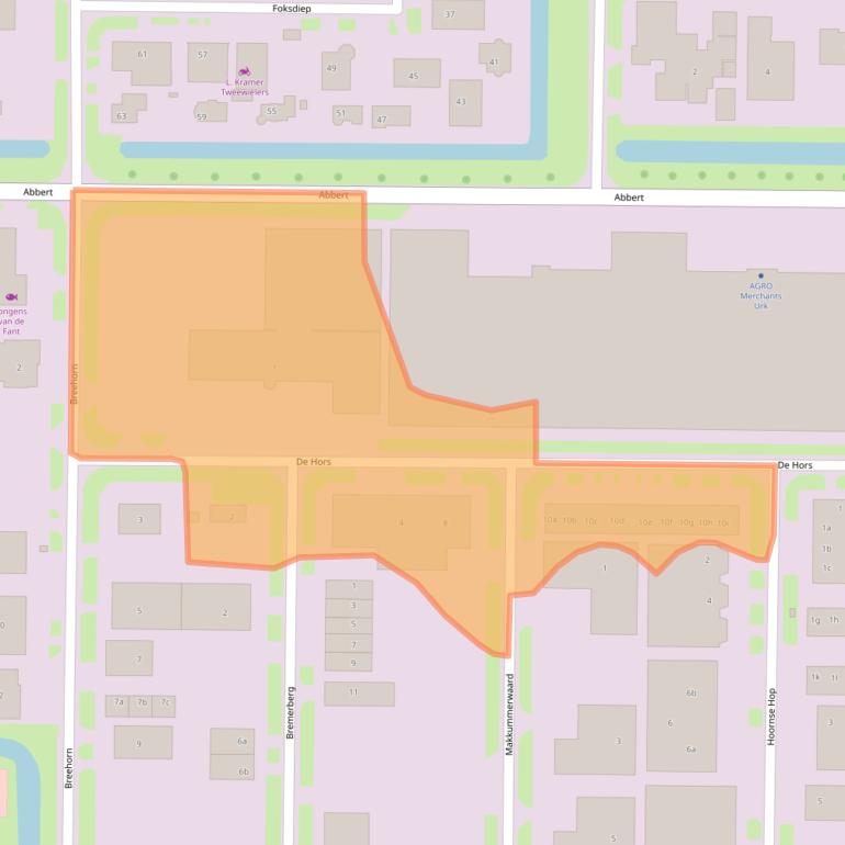 Kaart van postcodegebied 8321WS.