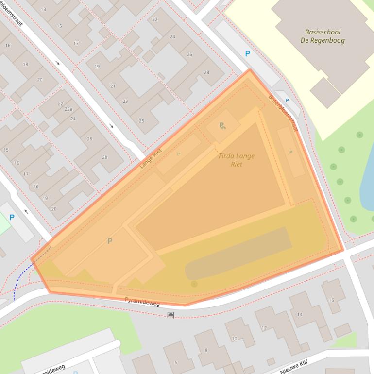 Kaart van postcodegebied 8321XA.