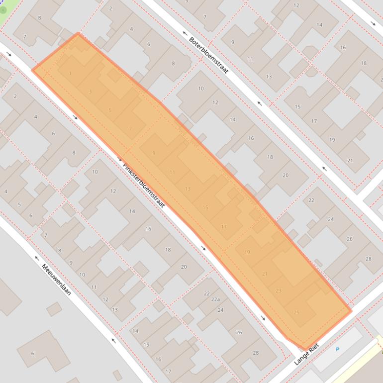 Kaart van postcodegebied 8321XD.