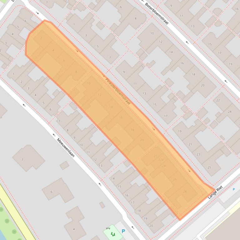 Kaart van postcodegebied 8321XE.