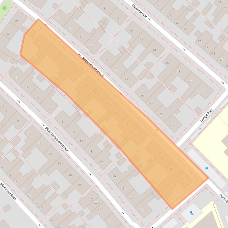 Kaart van postcodegebied 8321XH.