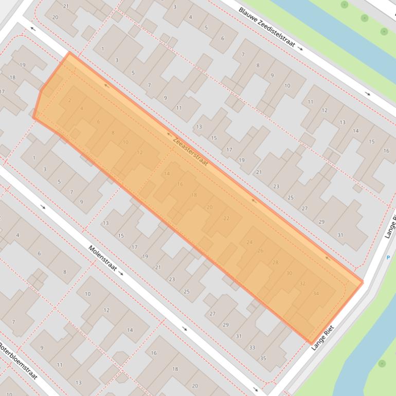 Kaart van postcodegebied 8321XM.