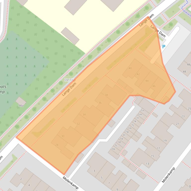 Kaart van postcodegebied 8321XR.