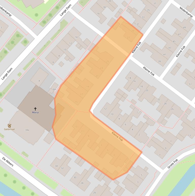 Kaart van postcodegebied 8321XW.