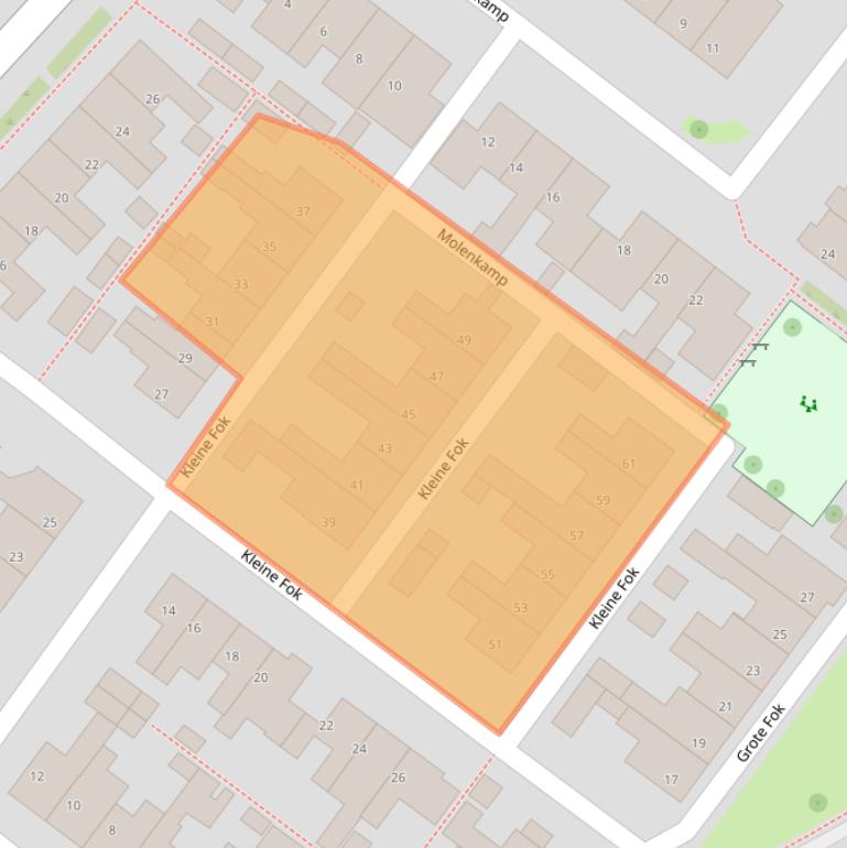 Kaart van postcodegebied 8321XX.