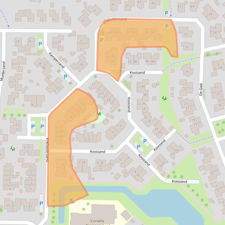 Kaart van postcodegebied 8321ZL.