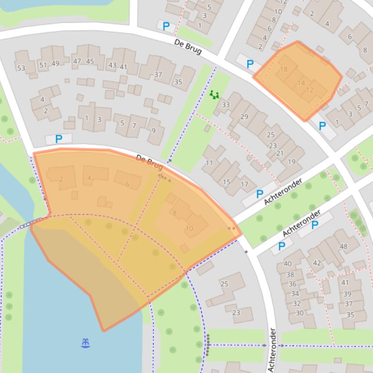Kaart van postcodegebied 8322AG.