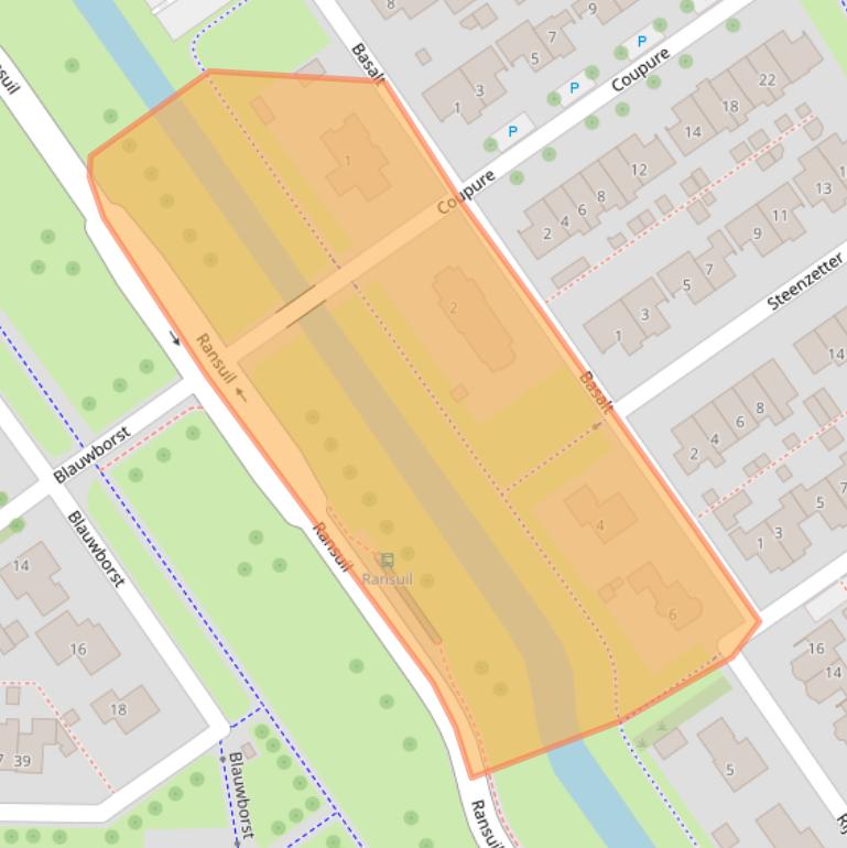 Kaart van postcodegebied 8322BV.