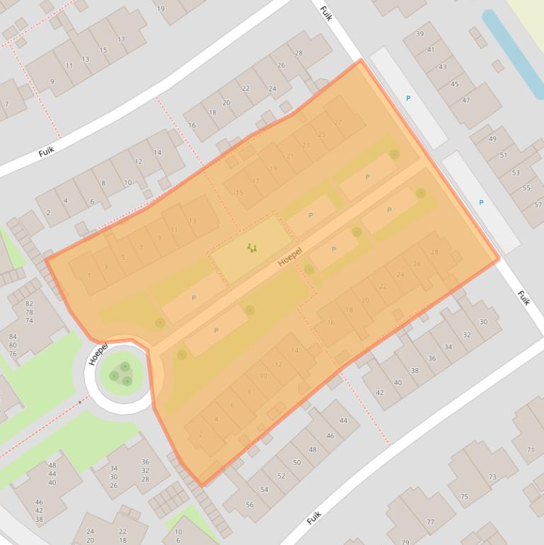 Kaart van postcodegebied 8322DK.