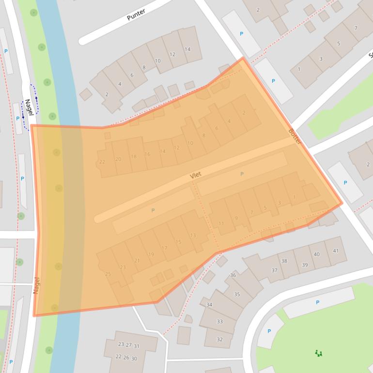 Kaart van postcodegebied 8322EH.