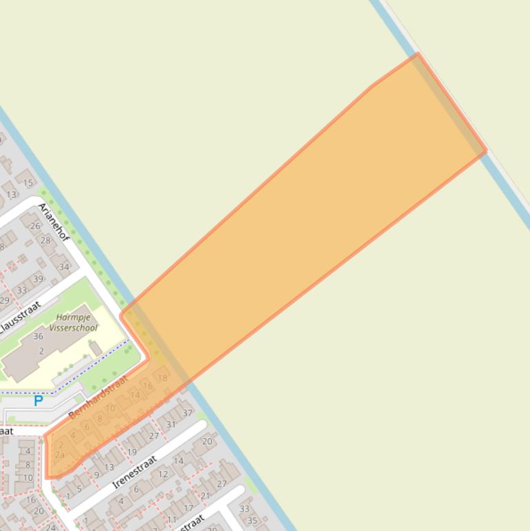 Kaart van postcodegebied 8322GL.