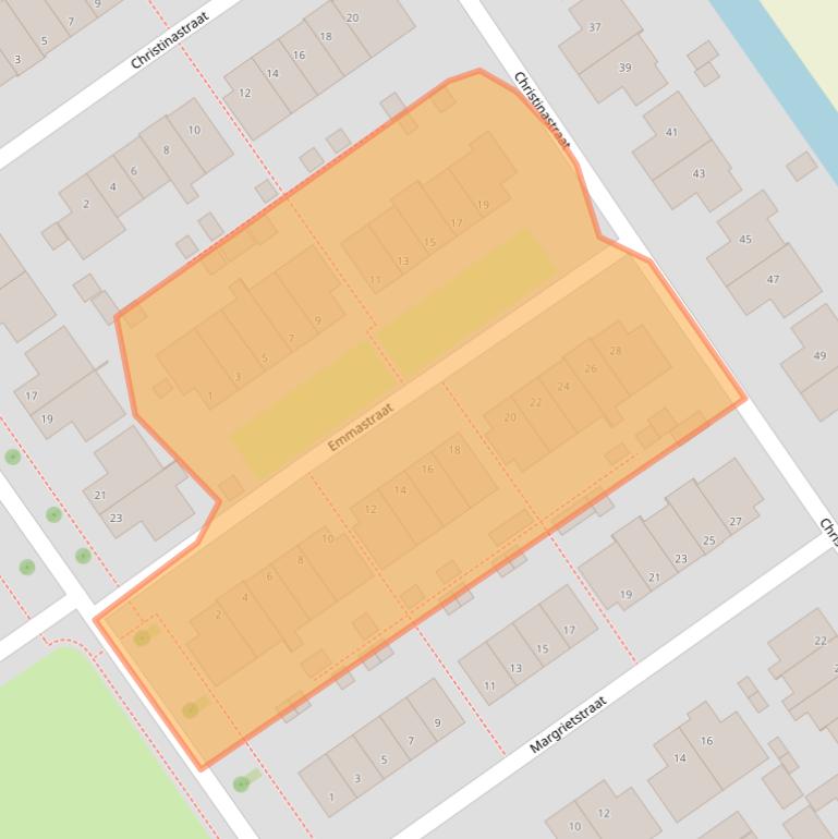 Kaart van postcodegebied 8322GS.