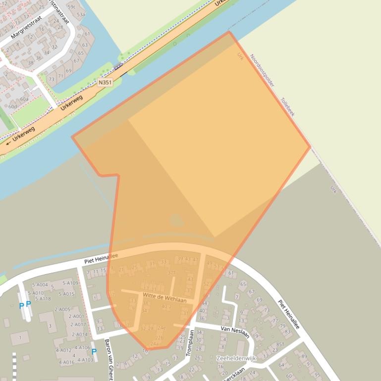 Kaart van postcodegebied 8323BM.