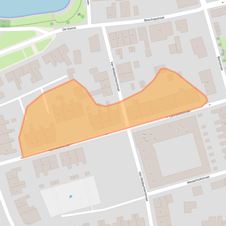 Kaart van postcodegebied 8325AR.