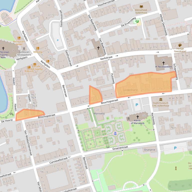 Kaart van postcodegebied 8325BA.