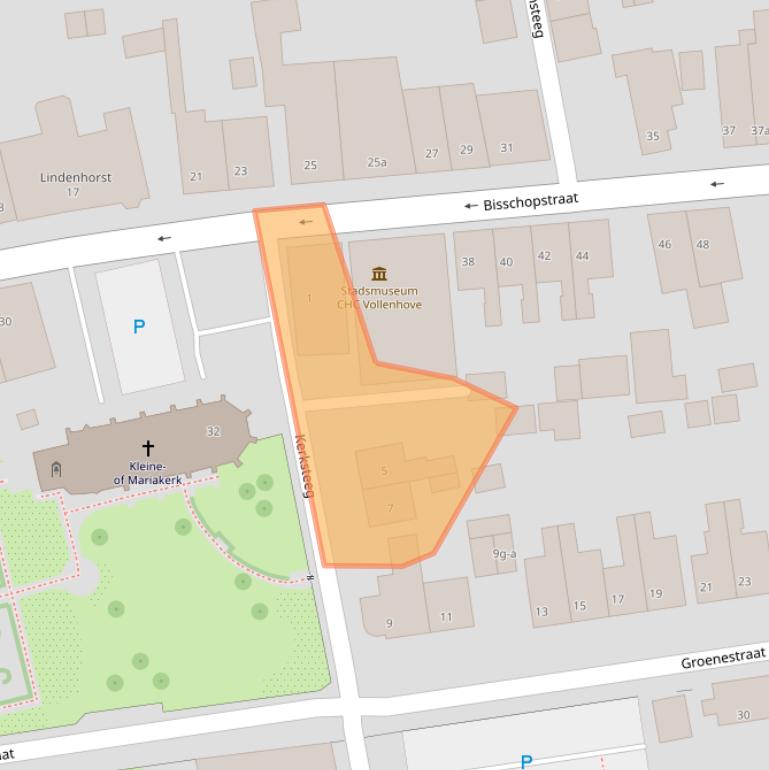 Kaart van postcodegebied 8325BE.