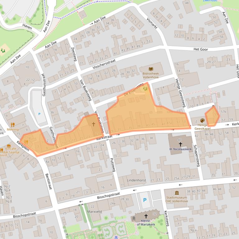 Kaart van postcodegebied 8325BH.